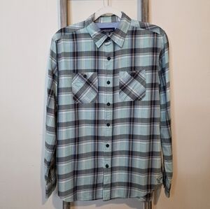 ⭐️40% Off⭐️ American Eagle Outfitters Mens Athletic Fit Blue & White Plaid Shirt